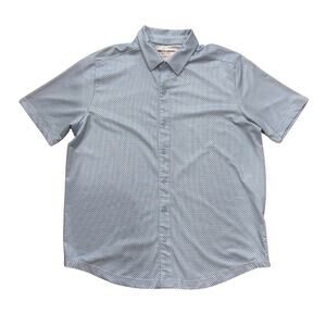 Johnston & Murphy Golf Shirt L Performance Stretch Button Down